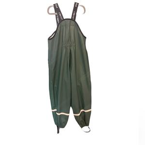 Polarn O. Pyret, never worn, waterproof suspender rain pants, size 6-8 yrs